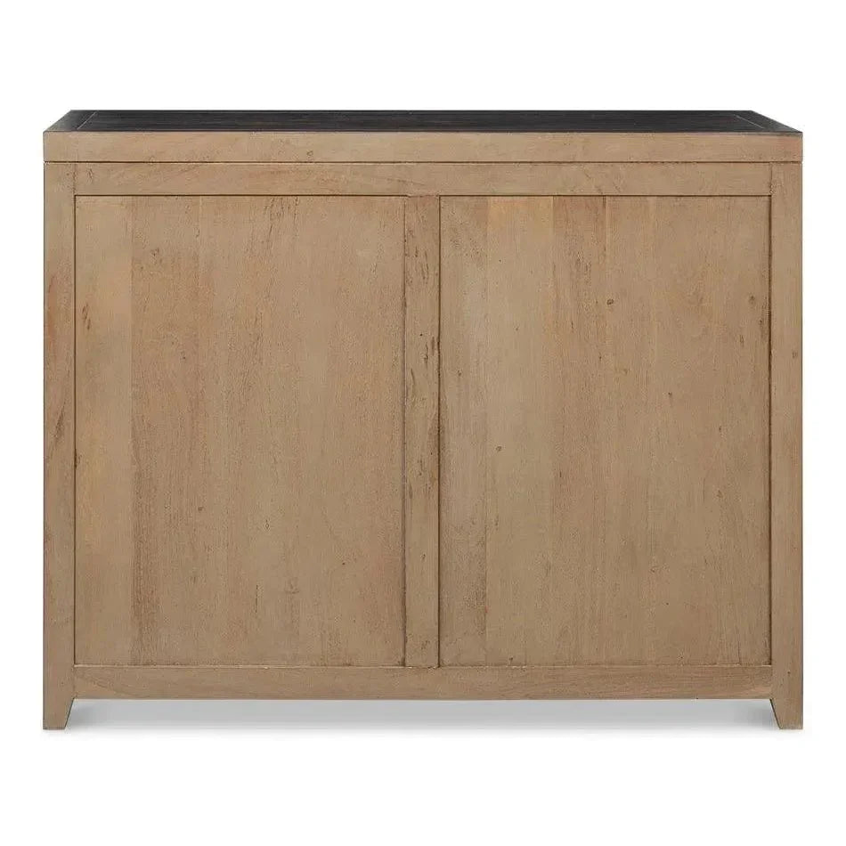 DetailsWood Dark Brown 2 Door Credenza - LOOMLAN - Sarreid - Sideboards