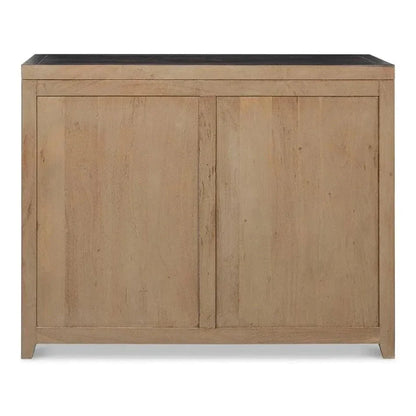 DetailsWood Dark Brown 2 Door Credenza - LOOMLAN - Sarreid - Sideboards