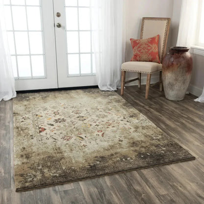 Deus Beige/ Brown Large Area Rugs For Living Room - LOOMLAN - LOOMLAN - Area Rugs
