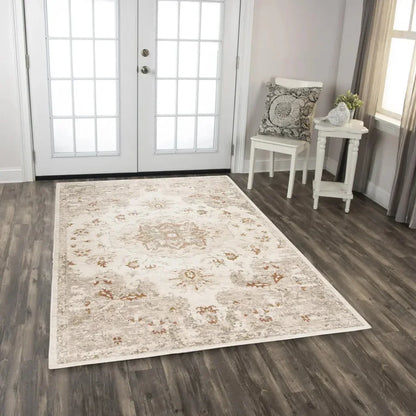 Deva Medallion Rust Large Area Rugs For Living Room - LOOMLAN - LOOMLAN - Area Rugs