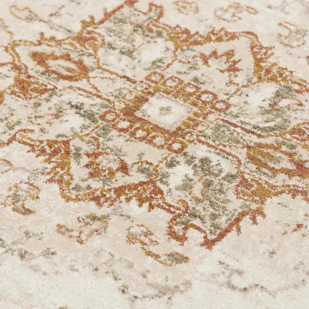 Deva Medallion Rust Large Area Rugs For Living Room - LOOMLAN - LOOMLAN - Area Rugs