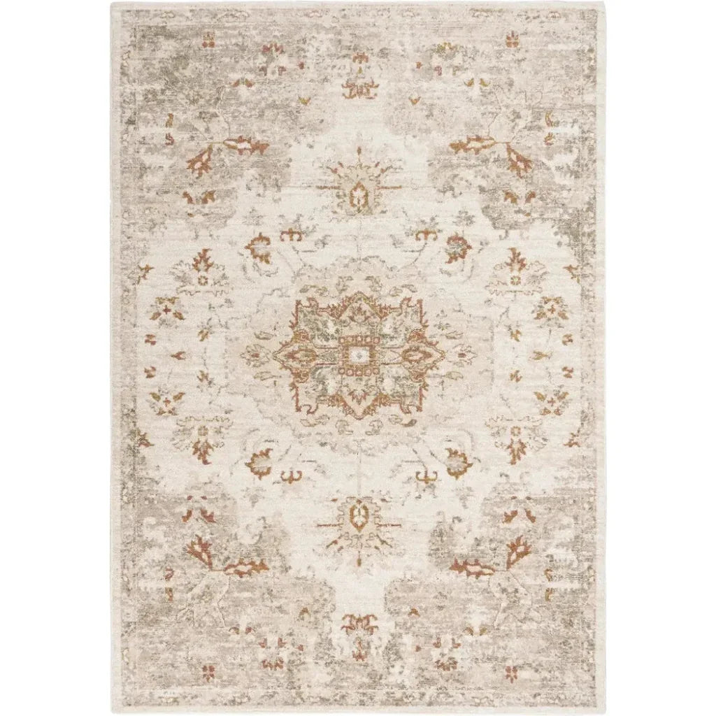 Deva Medallion Rust Large Area Rugs For Living Room - LOOMLAN - LOOMLAN - Area Rugs