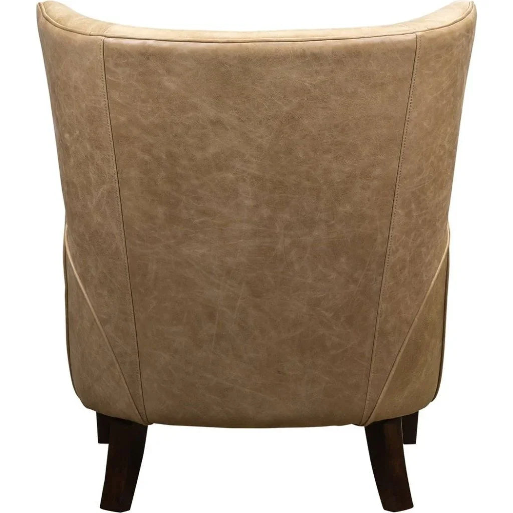 Deville Comfort Style Leather Chair - LOOMLAN - Olivia + Quinn - Club Chairs
