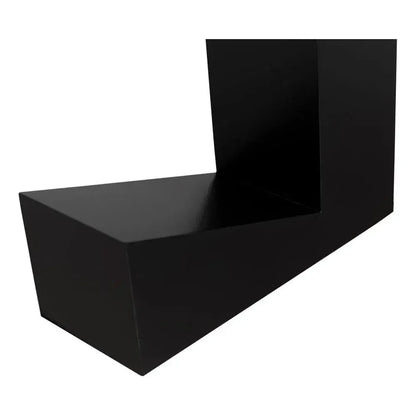 Devo Steel Black Rectangular Console Table - LOOMLAN - Noir - Console Tables
