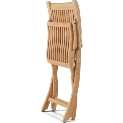 Devon Teak Folding Outdoor Armchair-Outdoor Accent Chairs-HiTeak-LOOMLAN