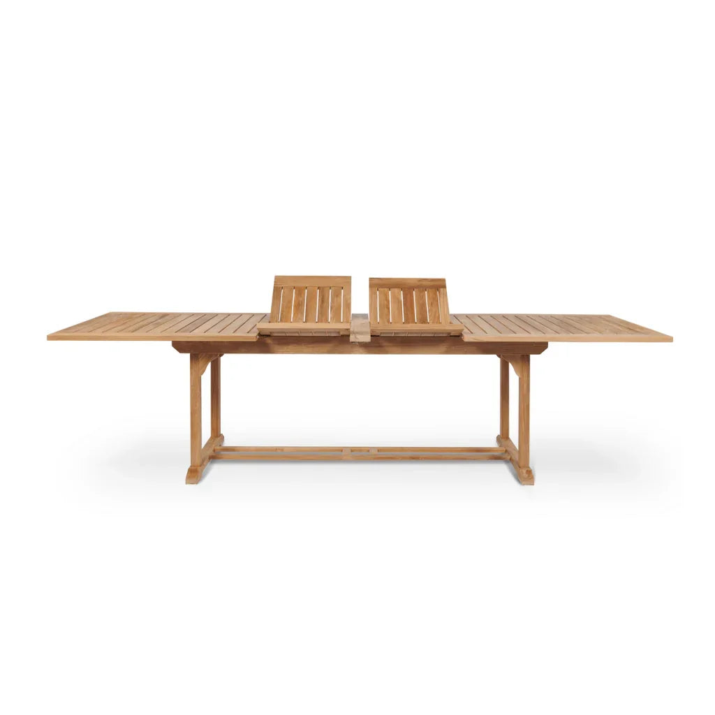 Devon Teak Patio Rectangular Family Dining Set 9PC-Outdoor Dining Sets-HiTeak-LOOMLAN