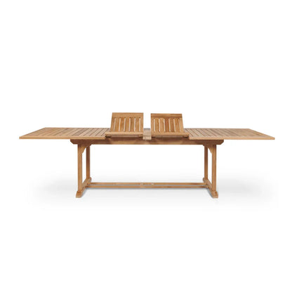 Devon Teak Patio Rectangular Family Dining Set 9PC-Outdoor Dining Sets-HiTeak-LOOMLAN