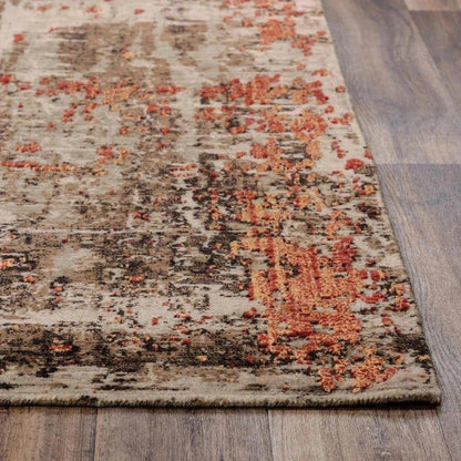 Dewy Abstract Brown Large Area Rugs For Living Room - LOOMLAN - LOOMLAN - Area Rugs