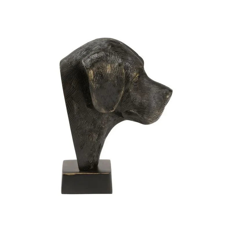 Dex Rustic Delightful Dog Head Sculpture - LOOMLAN - Wildwood - Statues & Sculptures