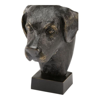 Dex Rustic Delightful Dog Head Sculpture - LOOMLAN - Wildwood - Statues & Sculptures