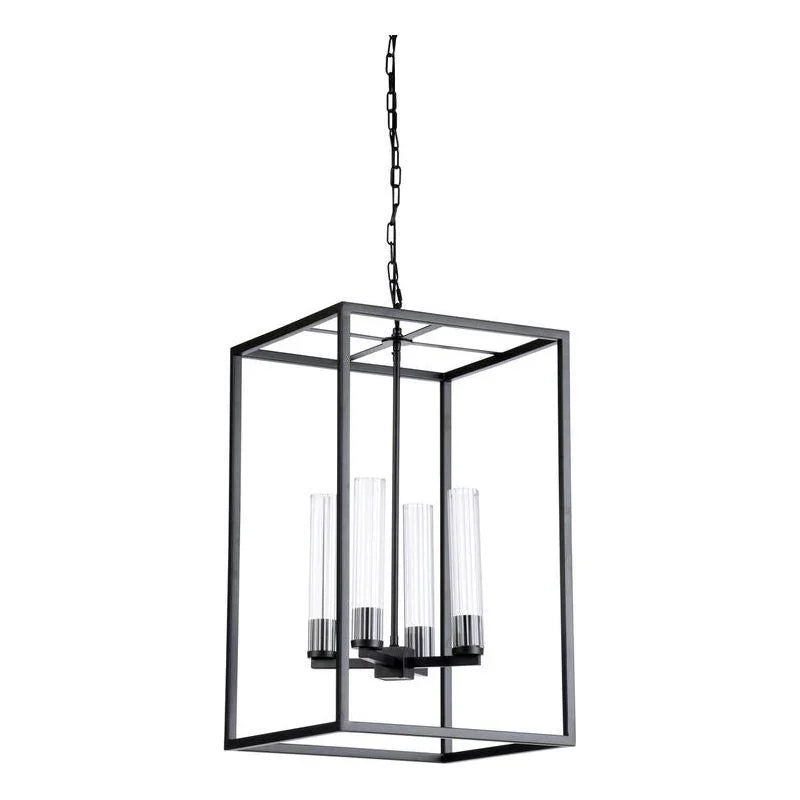 Dexter Iron And Glass Made Chandelier - LOOMLAN - Wildwood - Chandeliers