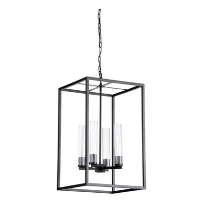 Dexter Iron And Glass Made Chandelier - LOOMLAN - Wildwood - Chandeliers