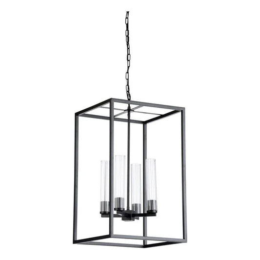 Dexter Iron And Glass Made Chandelier - LOOMLAN - Wildwood - Chandeliers