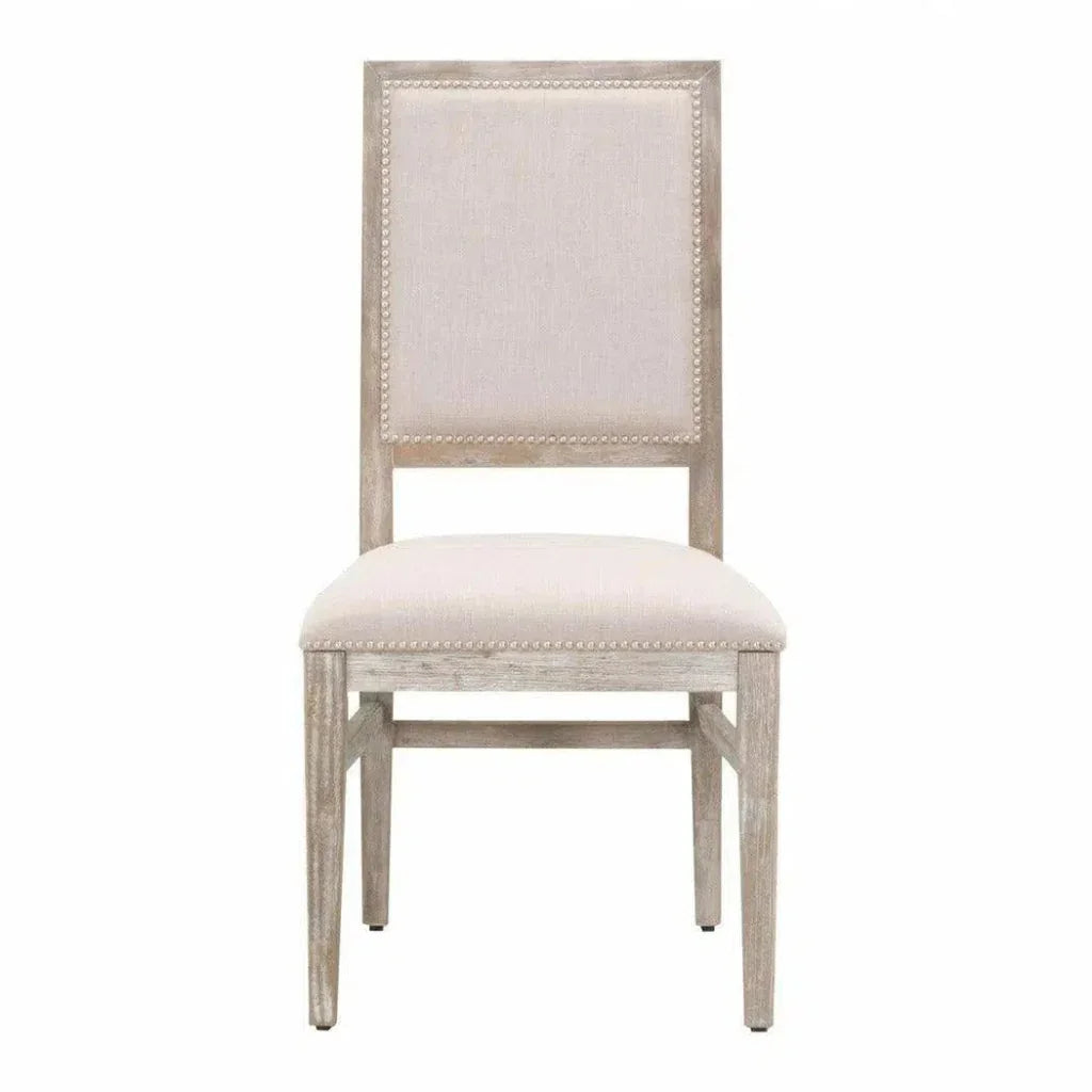 Dexter Dining Chair 2PC Stone Linen Natural Gray - LOOMLAN - Essentials For Living - Dining Chairs