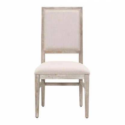Dexter Dining Chair 2PC Stone Linen Natural Gray - LOOMLAN - Essentials For Living - Dining Chairs