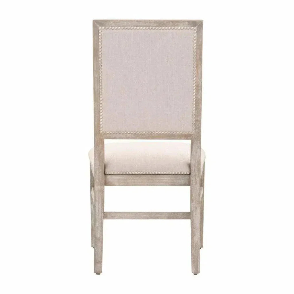 Dexter Dining Chair 2PC Stone Linen Natural Gray - LOOMLAN - Essentials For Living - Dining Chairs