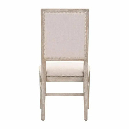 Dexter Dining Chair 2PC Stone Linen Natural Gray - LOOMLAN - Essentials For Living - Dining Chairs