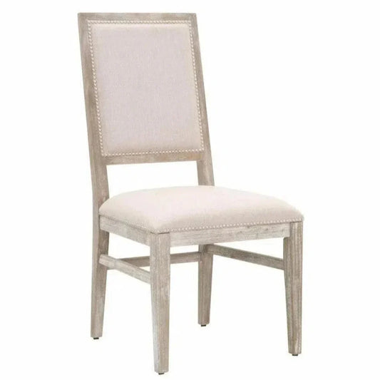 Dexter Dining Chair 2PC Stone Linen Natural Gray - LOOMLAN - Essentials For Living - Dining Chairs