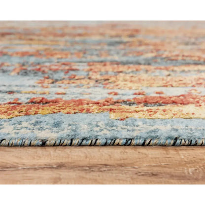Deys Abstract Blue Large Area Rugs For Living Room - LOOMLAN - LOOMLAN - Area Rugs
