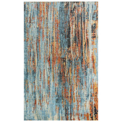 Deys Abstract Blue Large Area Rugs For Living Room - LOOMLAN - LOOMLAN - Area Rugs