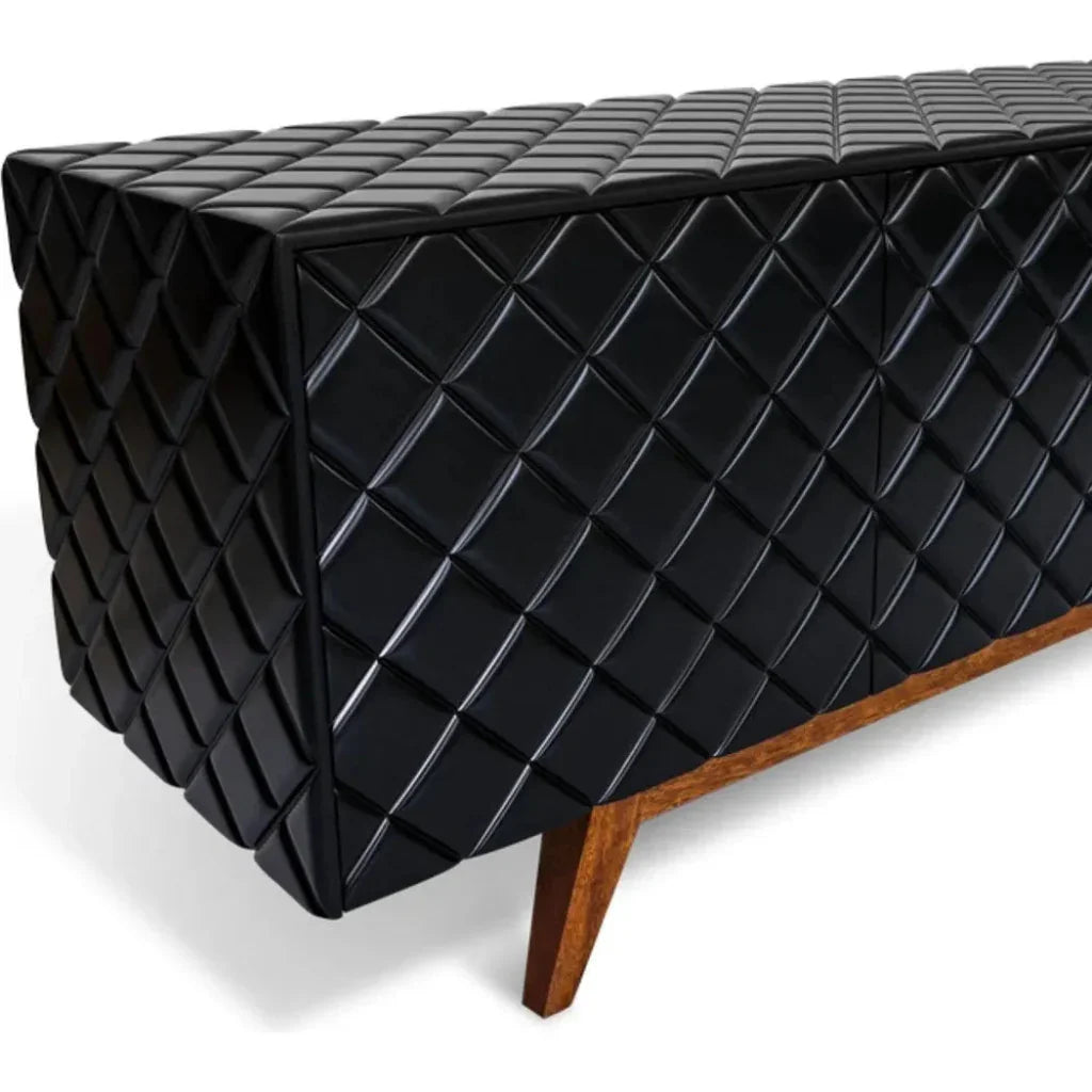 Diamond Black High Gloss Buffet for Dining Room - LOOMLAN - Victor Betancourt - Sideboards
