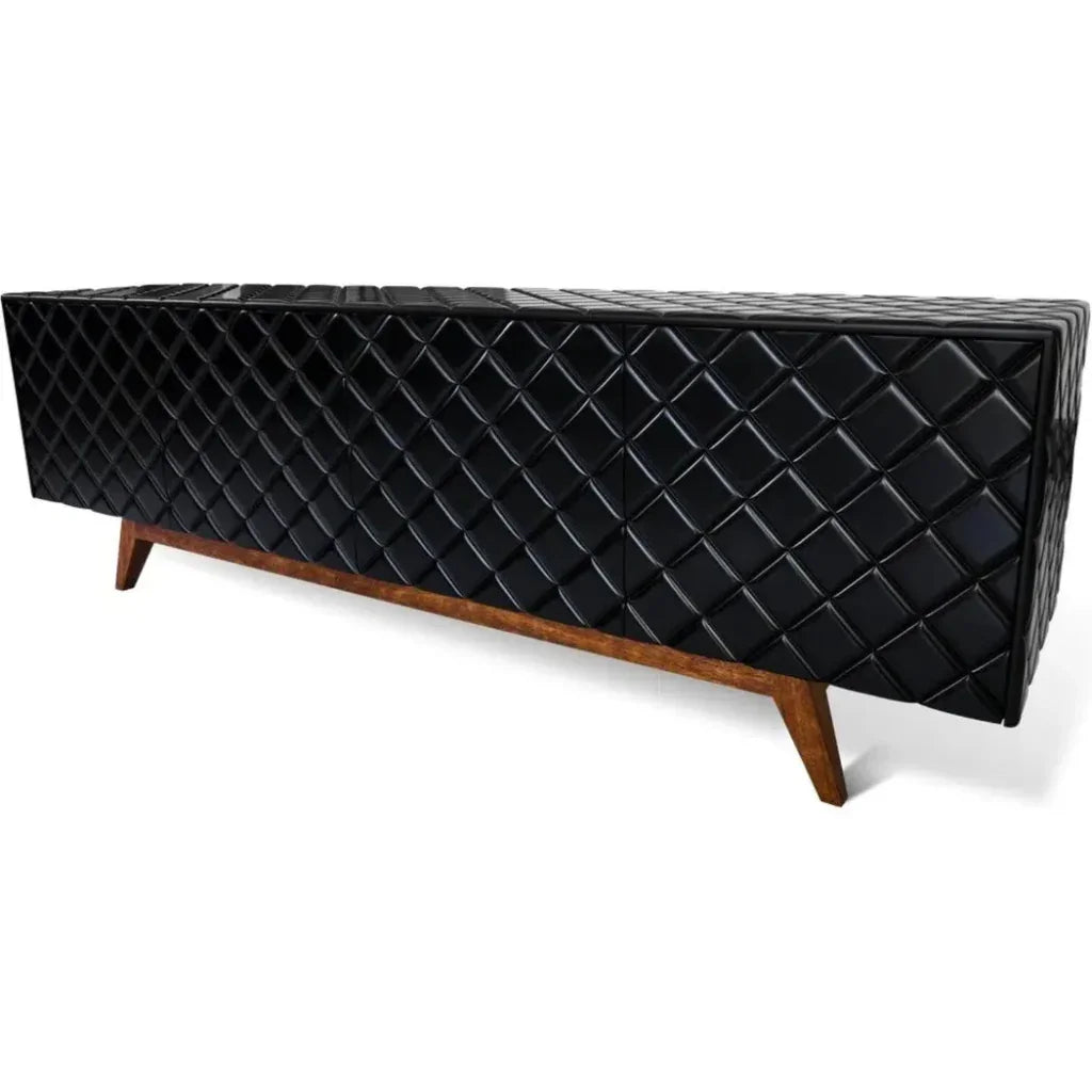 Diamond Black High Gloss Buffet for Dining Room - LOOMLAN - Victor Betancourt - Sideboards