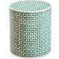 Diamond Bone Round Accent Table