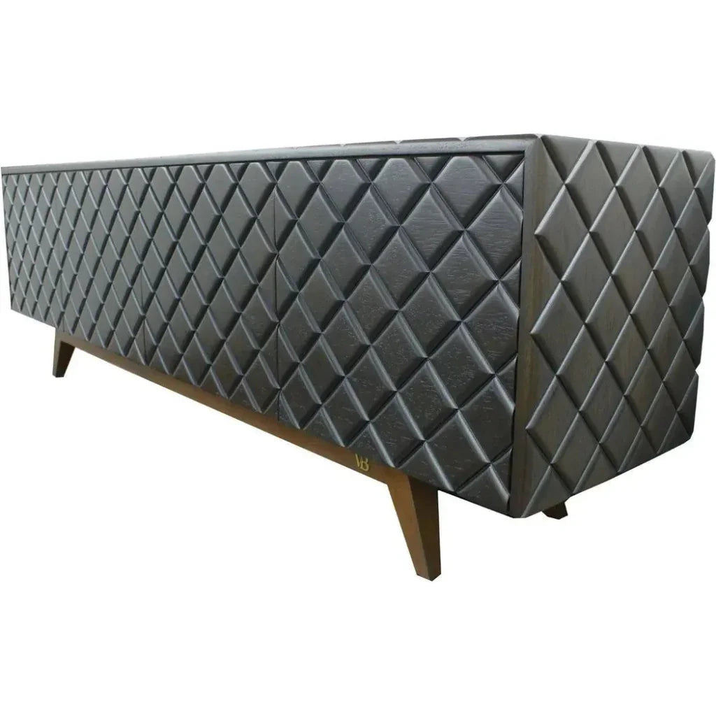 Diamond Cedar Wood Buffet Table for Dining Room - LOOMLAN - Victor Betancourt - Sideboards