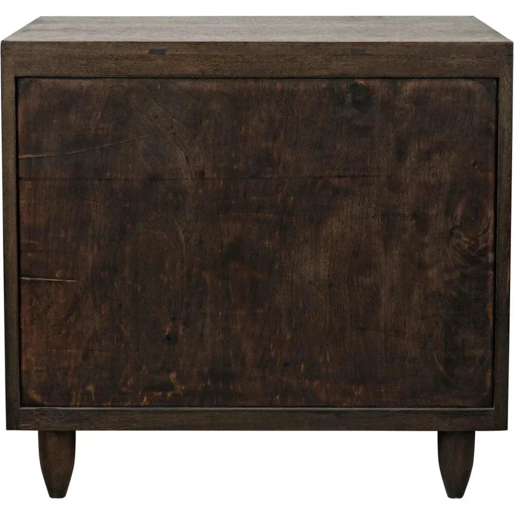 Diamond Four Drawers Walnut Chest