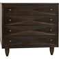 Diamond Four Drawers Walnut Chest