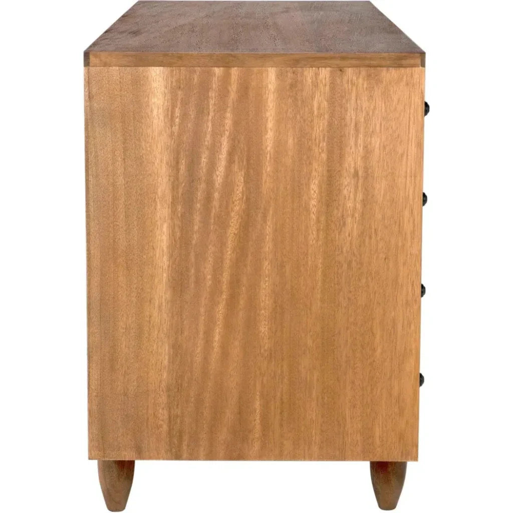 Diamond Solid Wood Dresser-Dressers-Noir-LOOMLAN