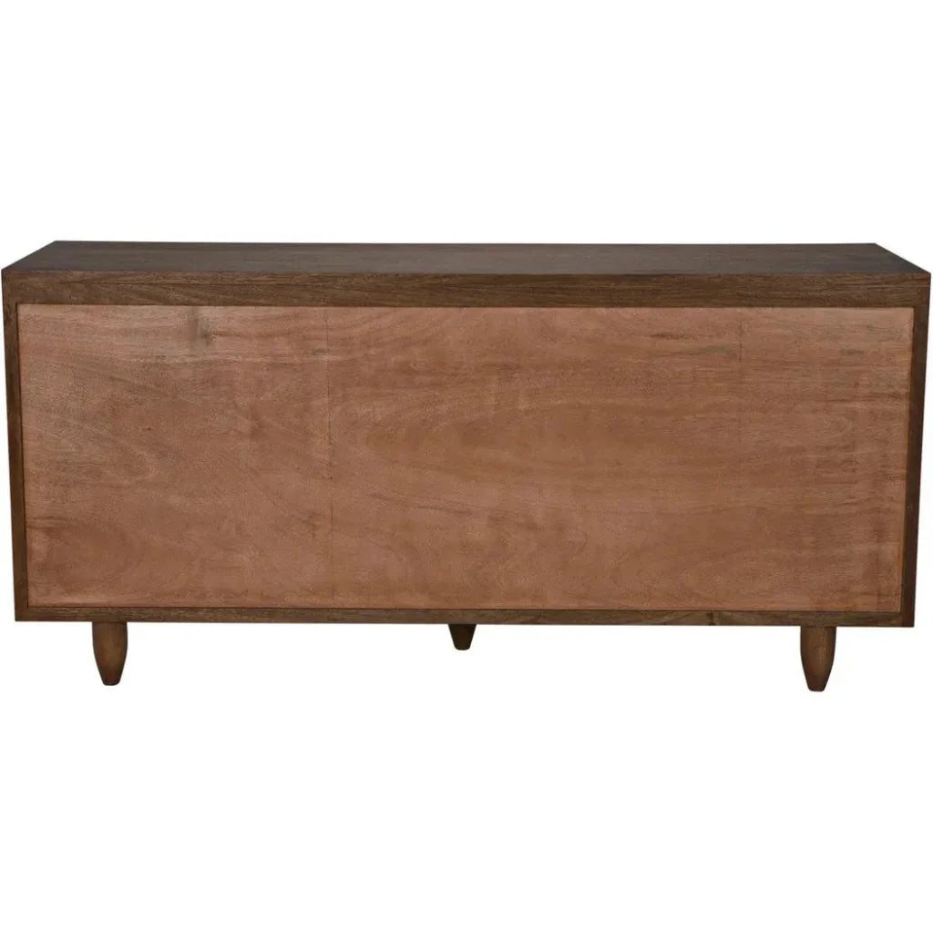 Diamond Solid Wood Dresser-Dressers-Noir-LOOMLAN
