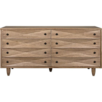 Diamond Solid Wood Dresser-Dressers-Noir-LOOMLAN