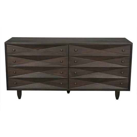 Diamond Solid Wood Dresser-Dressers-Noir-LOOMLAN