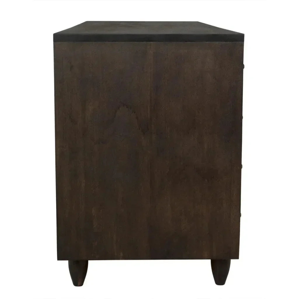 Diamond Solid Wood Dresser-Dressers-Noir-LOOMLAN