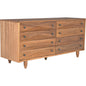 Diamond Solid Wood Dresser-Dressers-Noir-Natural-LOOMLAN