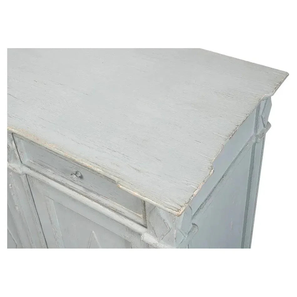 Diamond Wall Sideboard Blue Grey Drawers - LOOMLAN - Sarreid - Sideboards