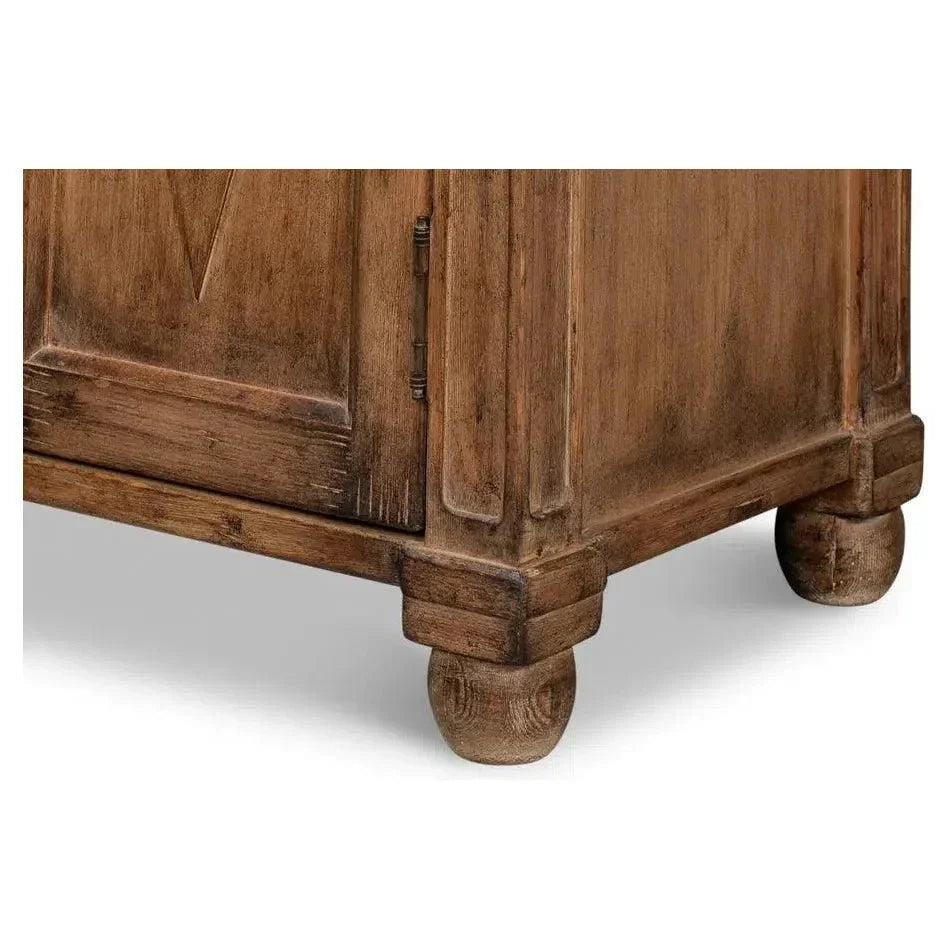Diamond Wall Sideboard Brown With Drawers - LOOMLAN - Sarreid - Sideboards