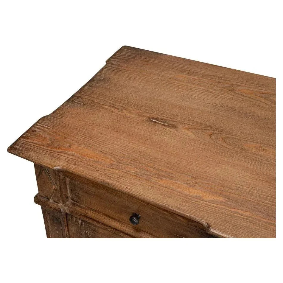 Diamond Wall Sideboard Brown With Drawers - LOOMLAN - Sarreid - Sideboards