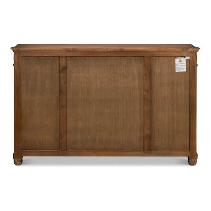 Diamond Wall Sideboard Brown With Drawers - LOOMLAN - Sarreid - Sideboards