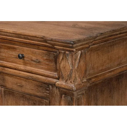 Diamond Wall Sideboard Brown With Drawers - LOOMLAN - Sarreid - Sideboards