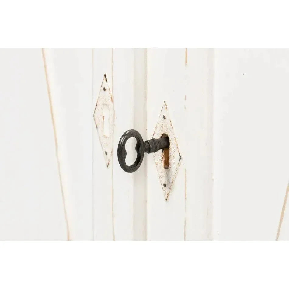 Diamond Wall Sideboard Whitewash Drawers - LOOMLAN - Sarreid - Sideboards