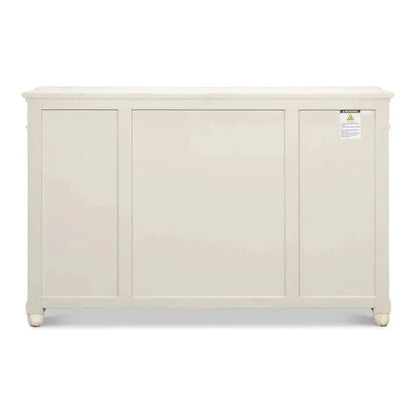Diamond Wall Sideboard Whitewash Drawers - LOOMLAN - Sarreid - Sideboards