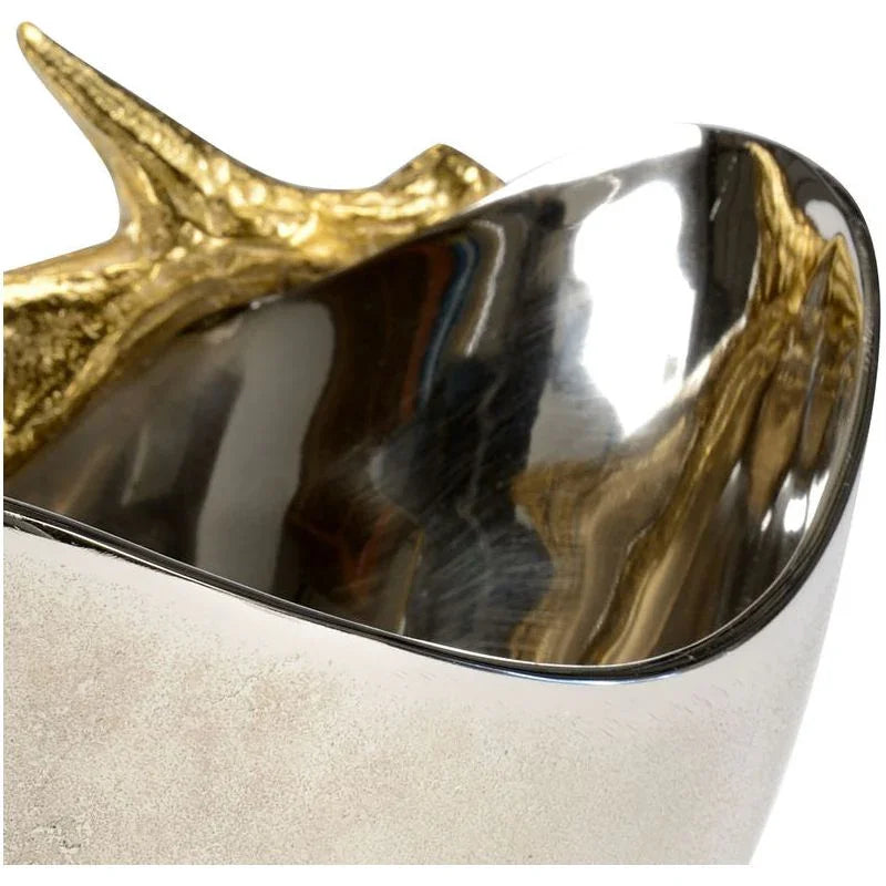 Diana Silver Finished Decorative Bowl - LOOMLAN - Wildwood - Boxes & Bowls