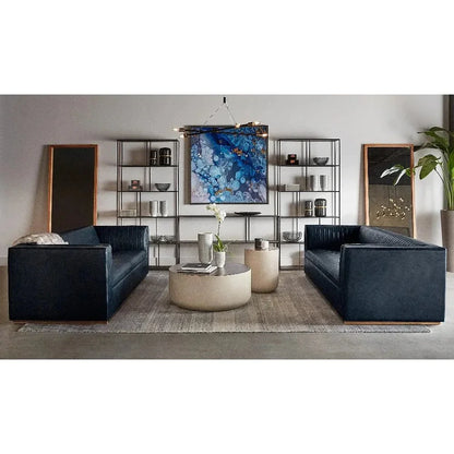 Diaz Outdoor Round Coffee Table-Outdoor Coffee Tables-SUNPAN-LOOMLAN