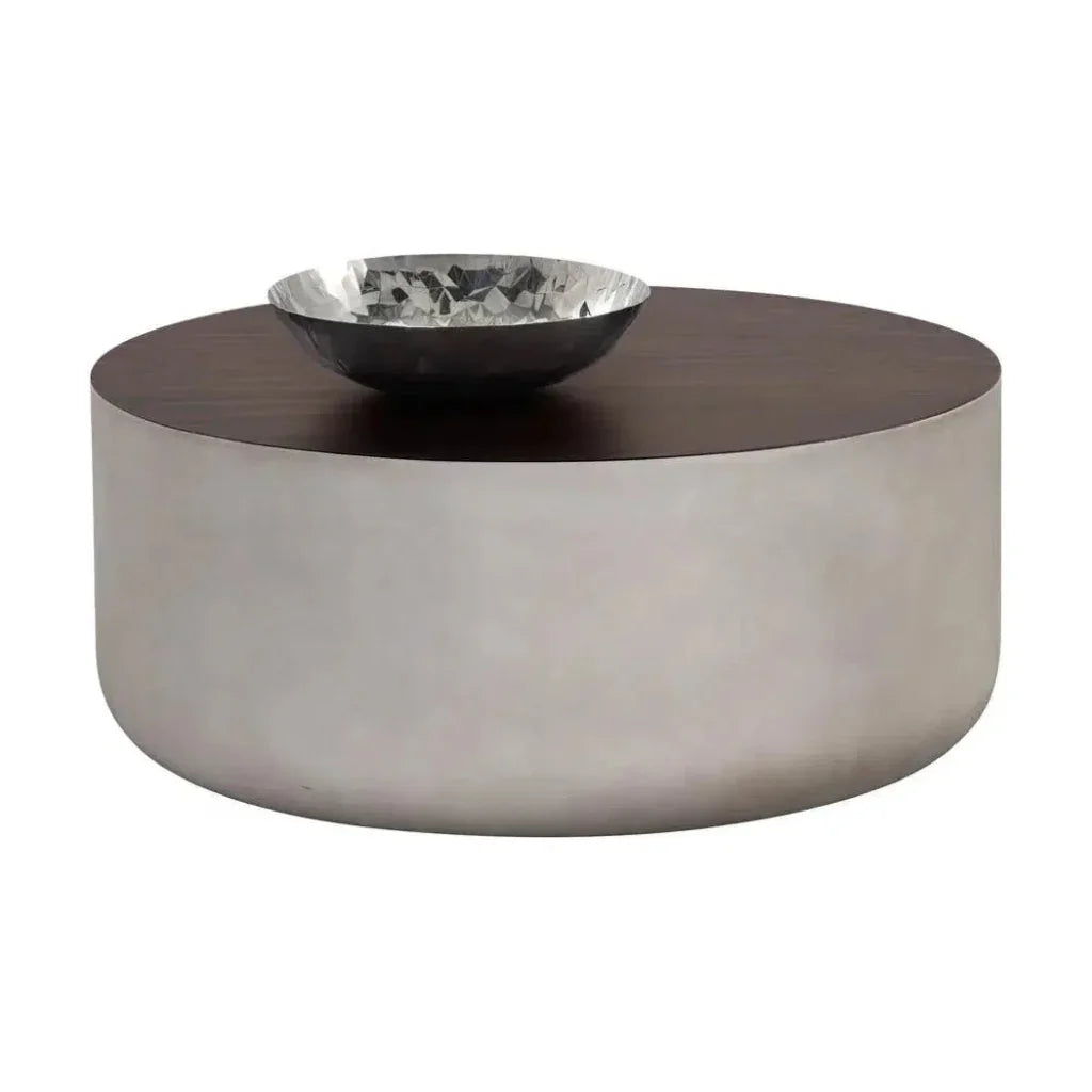 Diaz Outdoor Round Coffee Table-Outdoor Coffee Tables-SUNPAN-LOOMLAN