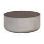 Diaz Outdoor Round Coffee Table-Outdoor Coffee Tables-SUNPAN-Grey - Wood Grain Brown-LOOMLAN
