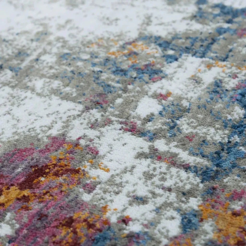 Dick Abstract Blue Large Area Rugs For Living Room - LOOMLAN - LOOMLAN - Area Rugs