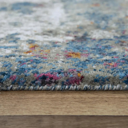 Dick Abstract Blue Large Area Rugs For Living Room - LOOMLAN - LOOMLAN - Area Rugs