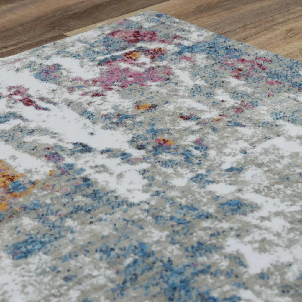 Dick Abstract Blue Large Area Rugs For Living Room - LOOMLAN - LOOMLAN - Area Rugs